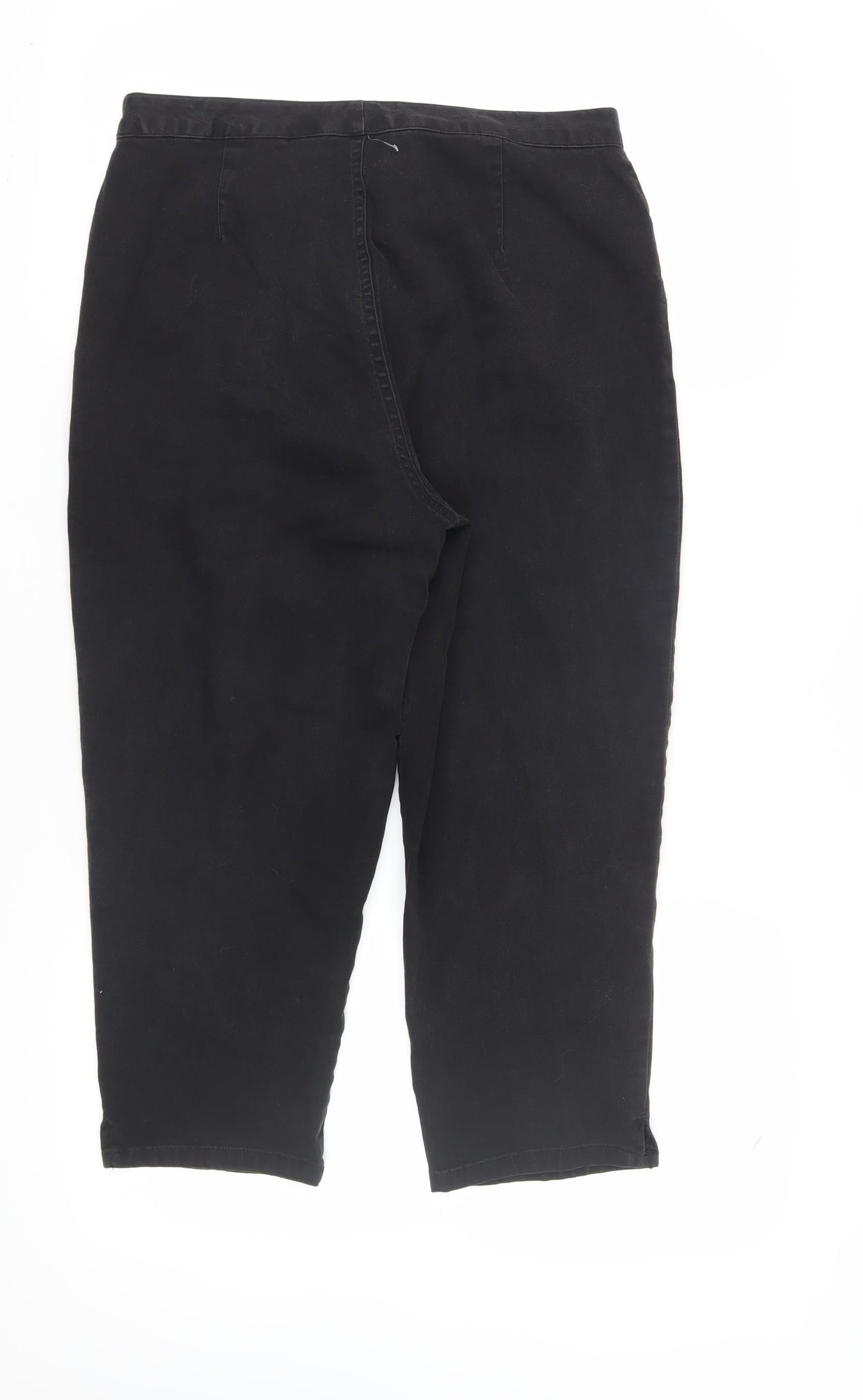 Blue Cross Women Black Mom Jeans M Regular Stretch