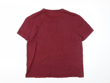 Mens UK Size M H&M Red  T-Shirt