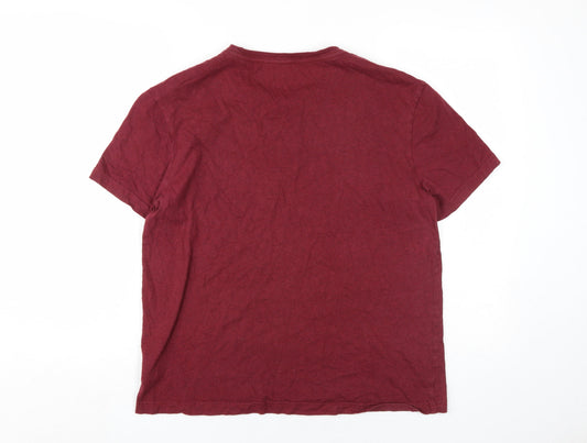 Mens UK Size M H&M Red  T-Shirt