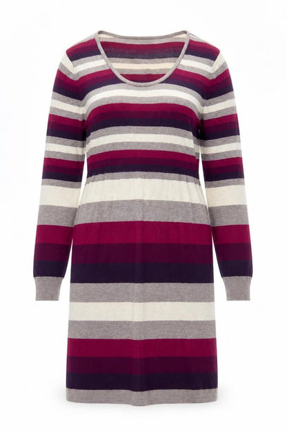 M&Co Women’s Multicoloured Striped Shift Dress L