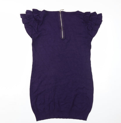 Apricot Women's Purple Shift Dress Large