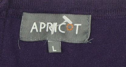Apricot Women's Purple Shift Dress Large