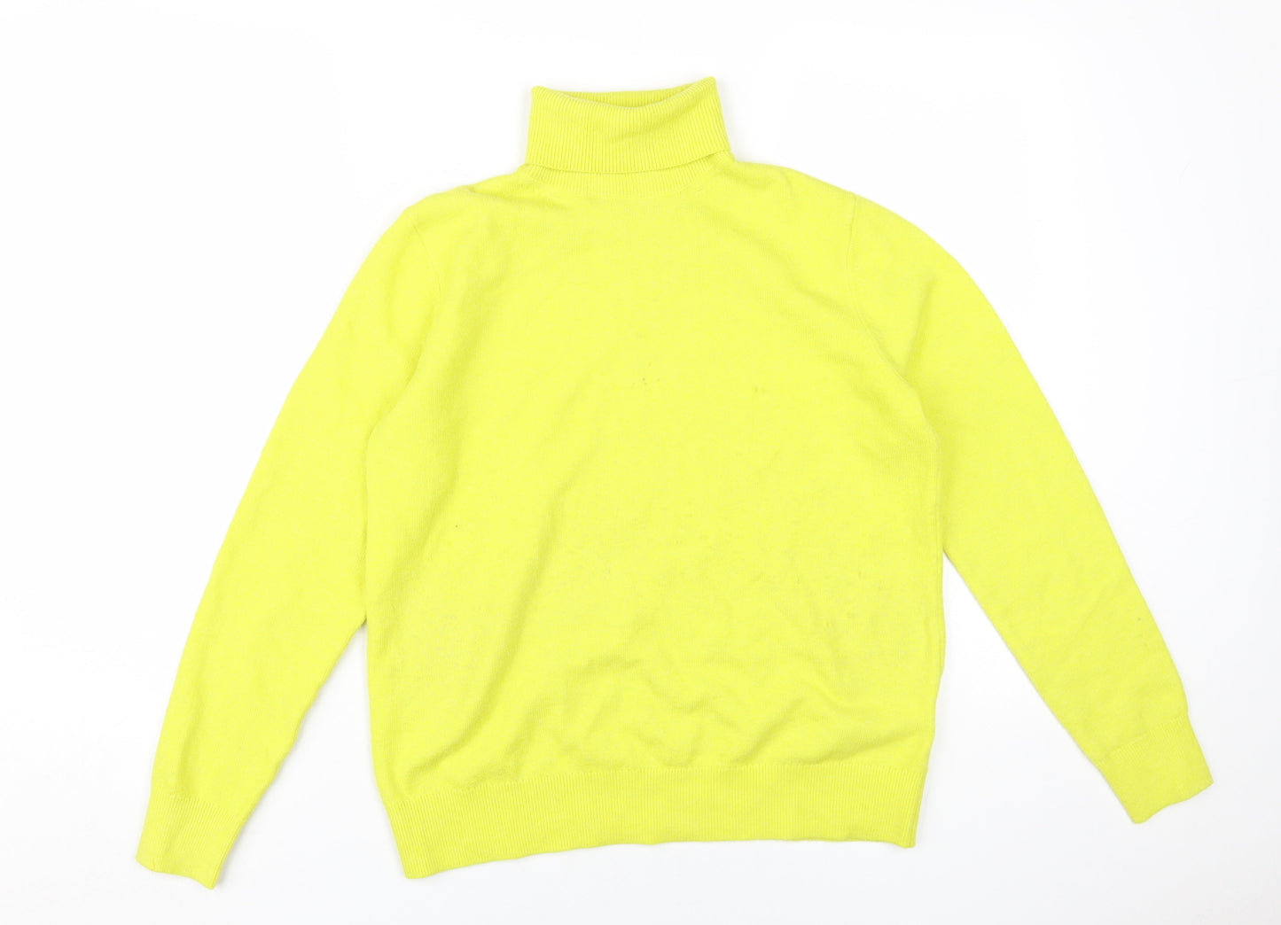 Womens UK Size S Marks and Spencer Yellow Pullover Jumper