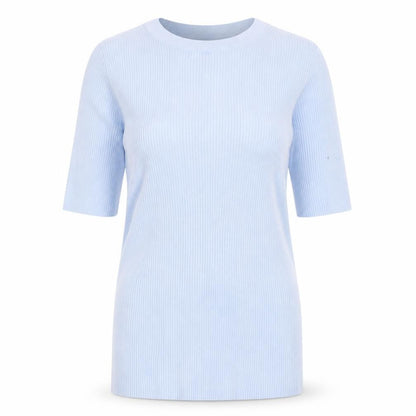 Marks and Spencer Women's Blue 3/4 Sleeve Jersey Top
