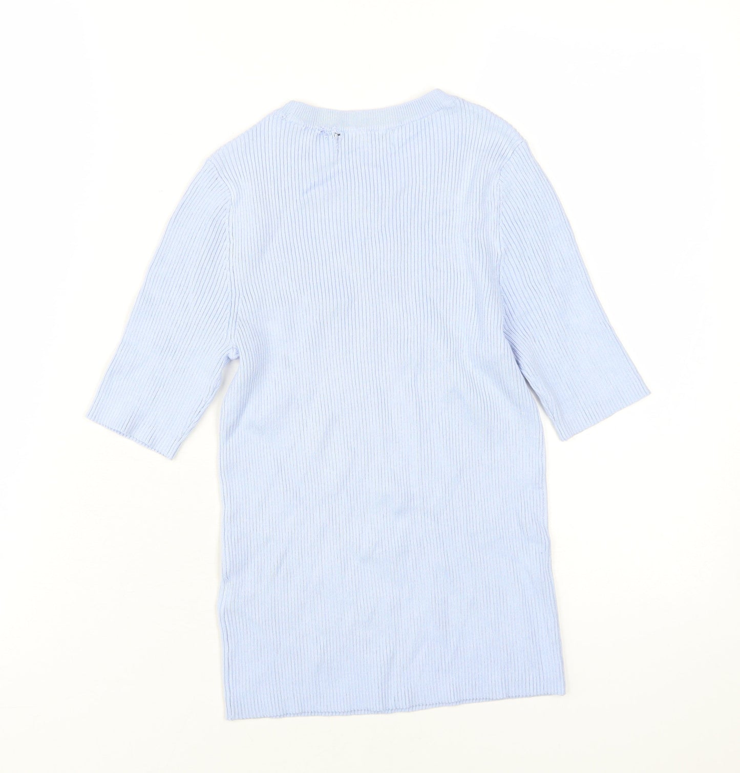 Marks and Spencer Women's Blue 3/4 Sleeve Jersey Top