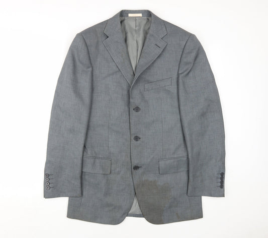Mens UK Size 36 Greenwoods Regular Grey Suit Jacket
