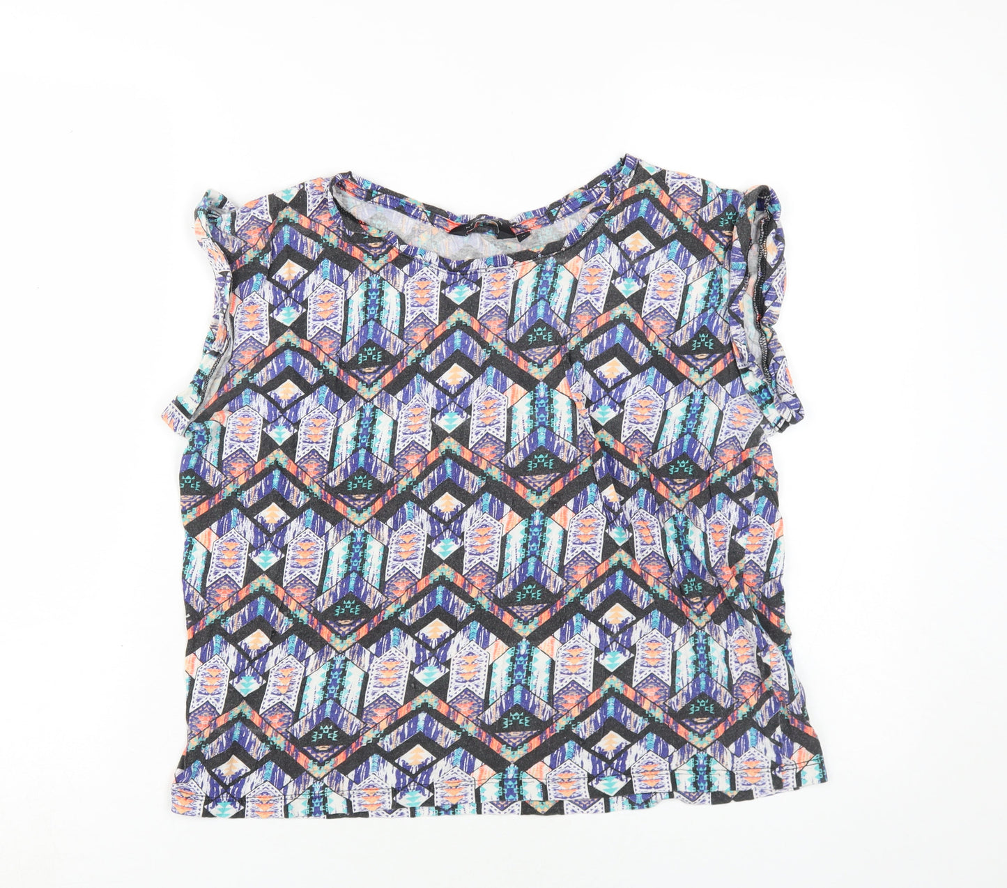 New Look Women's Multicoloured Geometric T-Shirt