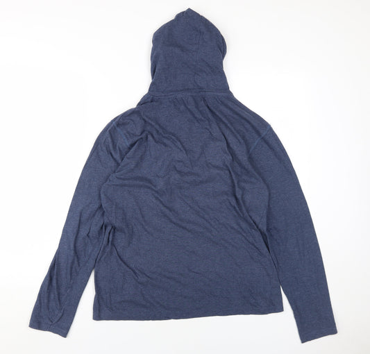 Brave Soul Unisex Blue Pullover Hoodie M