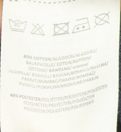 Brave Soul Unisex Blue Pullover Hoodie M