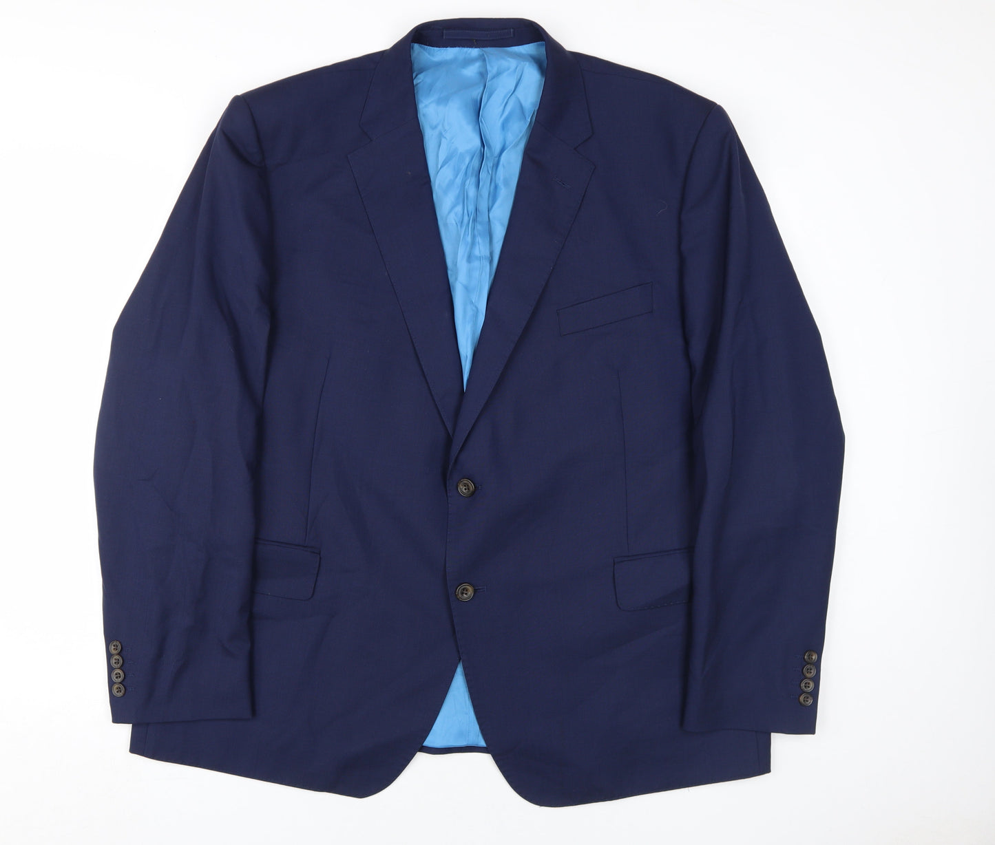 Mens UK Size 48 Marks and Spencer Regular Blue Suit Jacket