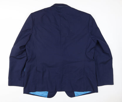 Mens UK Size 48 Marks and Spencer Regular Blue Suit Jacket