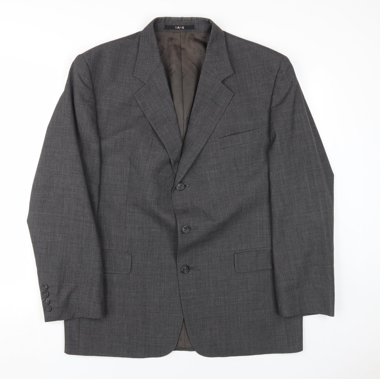 Mens UK Size 42 DAKS Regular Grey Suit Jacket
