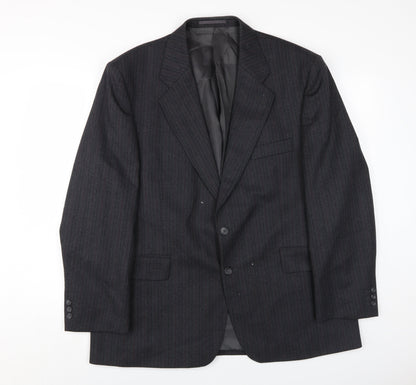 Mens UK Size 44 Label Regular Black Suit Jacket