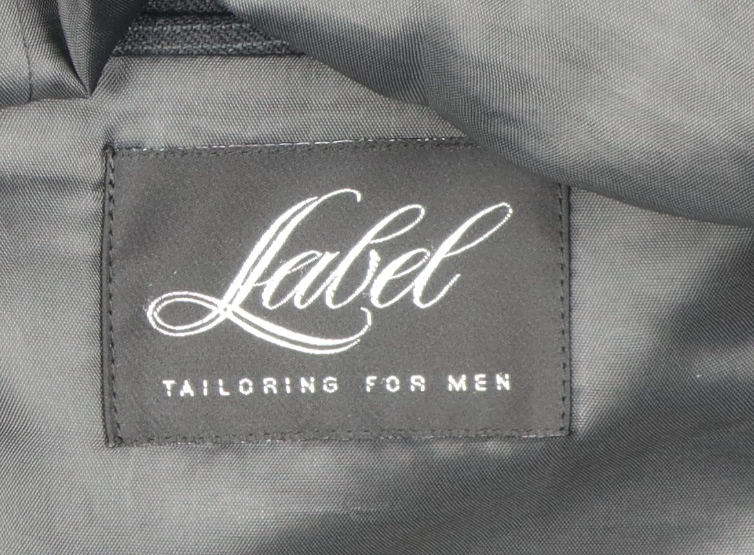 Mens UK Size 44 Label Regular Black Suit Jacket