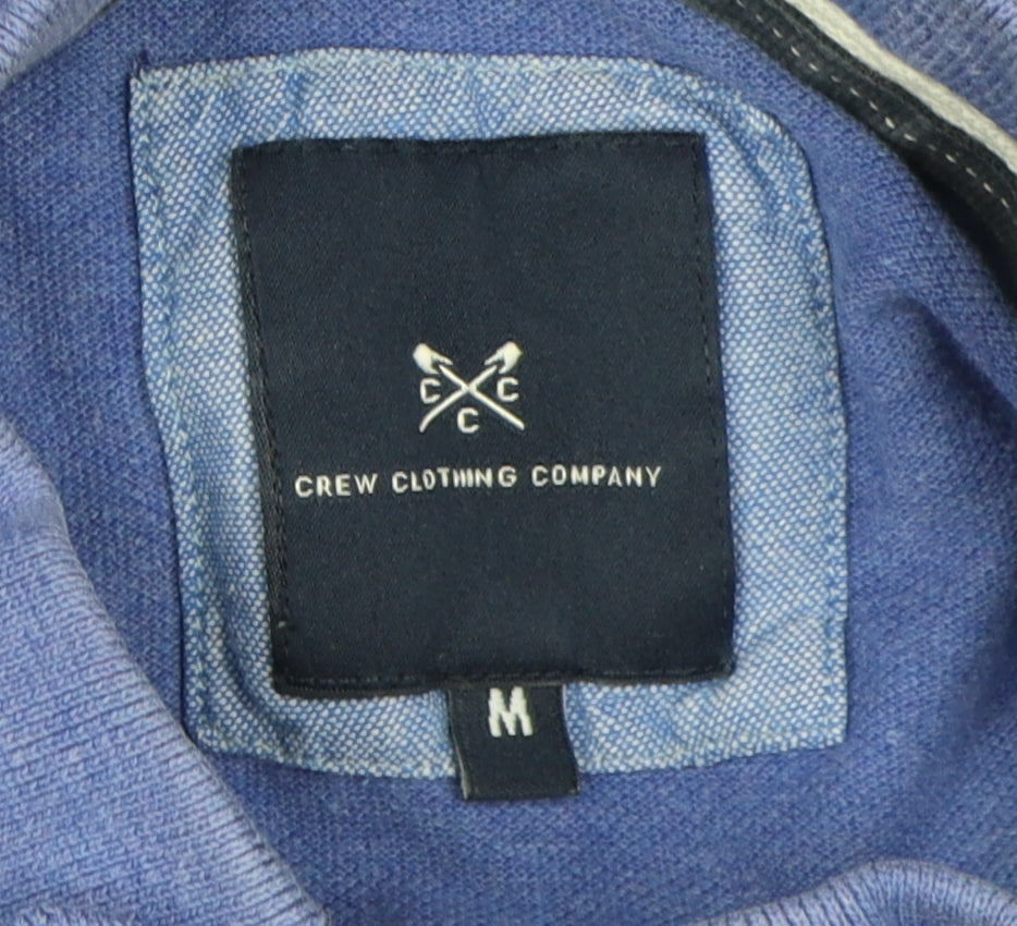Crew Clothing Men's Blue Medium Polo Shirt