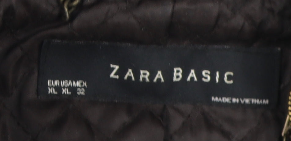 Zara Basic Men's Black Hooded Jacket XL Regular