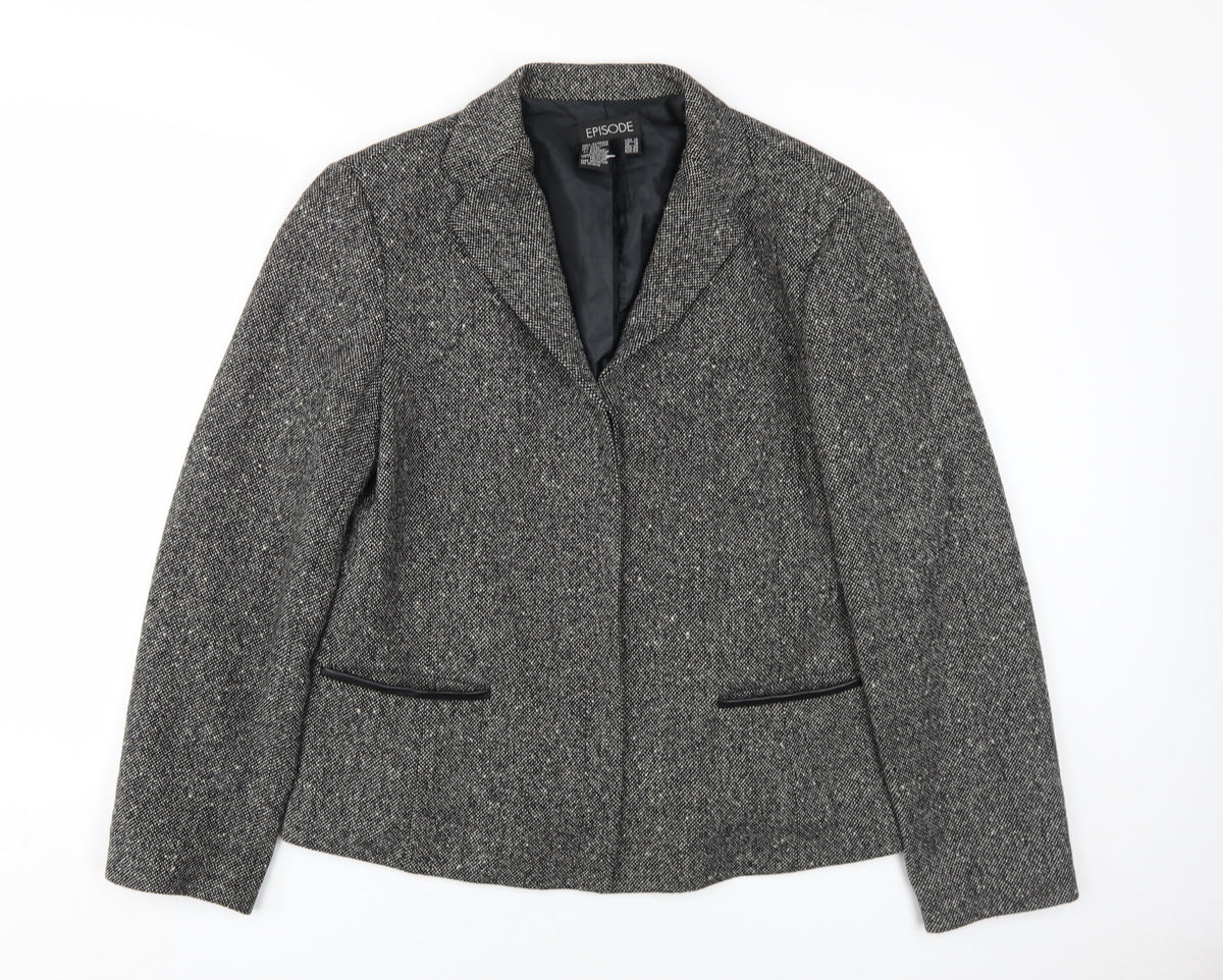 Womens UK Size 16 Episode Grey Basic Jacket