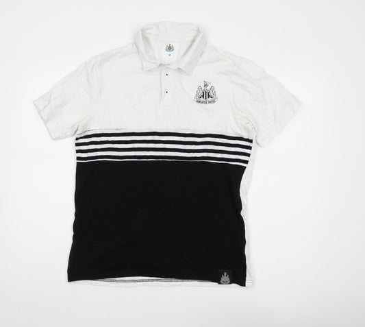 Castore Men's Black White Striped Polo M