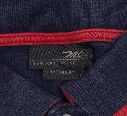 Marlboro Classics Men's Blue Polo Shirt Medium
