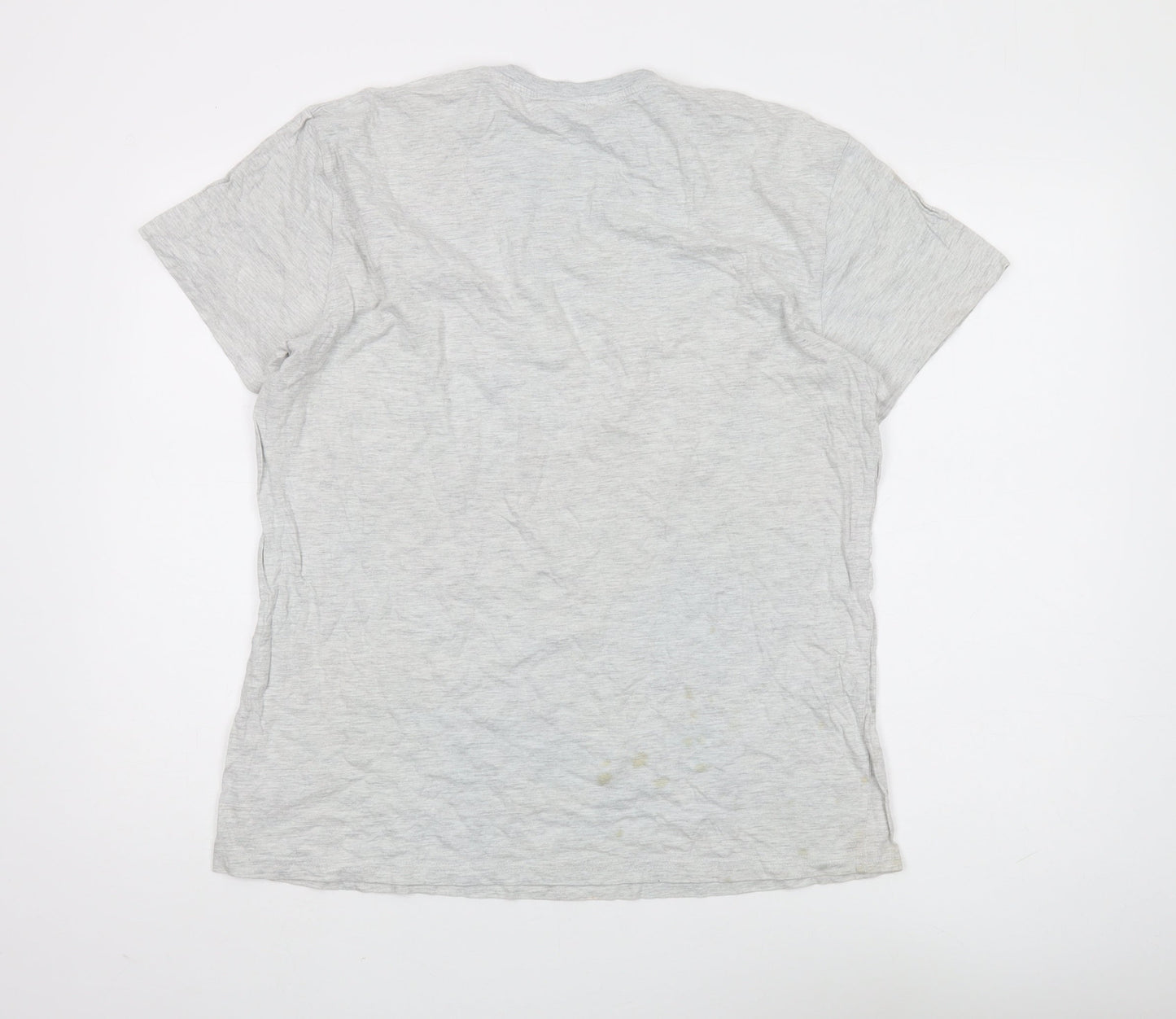 Womens UK Size L Disney Grey Basic T-Shirt