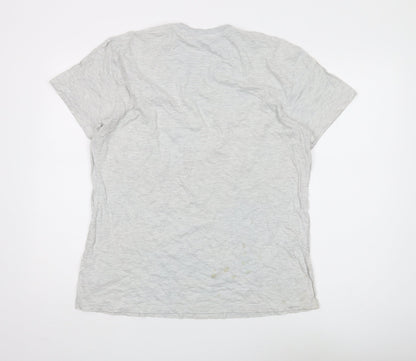Womens UK Size L Disney Grey Basic T-Shirt