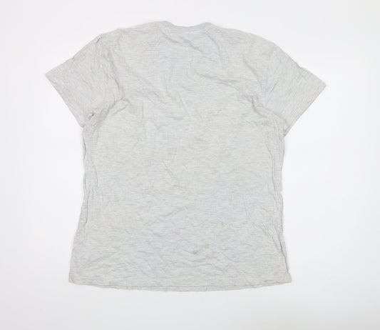 Womens UK Size L Disney Grey Basic T-Shirt