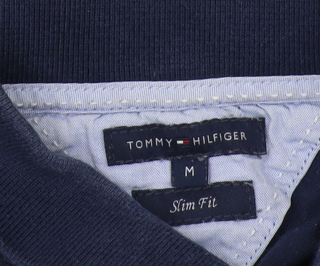 Womens UK Size M Tommy Hilfiger Blue Slim Polo