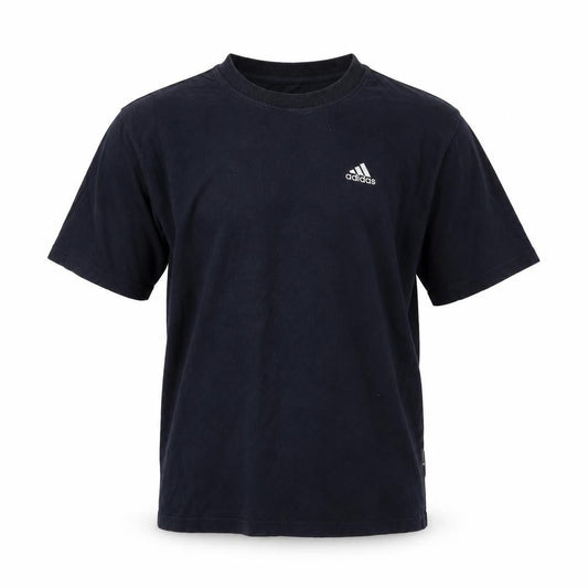 Front view of Adidas Men's Black M Short Sleeve Crew Neck T-Shirt