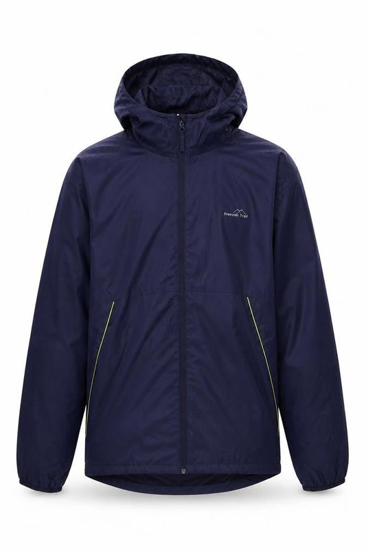 Mens UK Size 2XL Freedom Trail Blue Windbreaker Coat