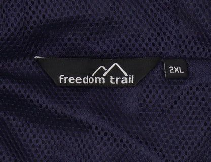 Mens UK Size 2XL Freedom Trail Blue Windbreaker Coat