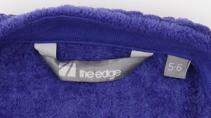 The Edge Boys Purple Full Zip Sweatshirt, Size 5-6 Years