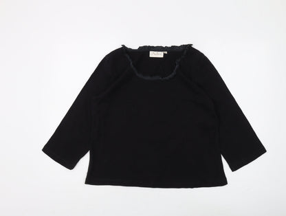 Womens UK Size L Adini Black Basic Blouse