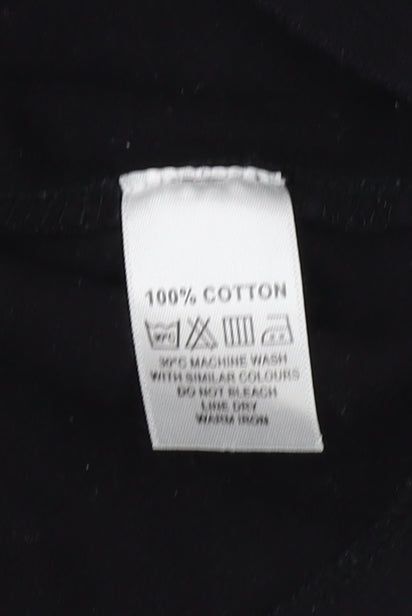 Womens UK Size L Adini Black Basic Blouse