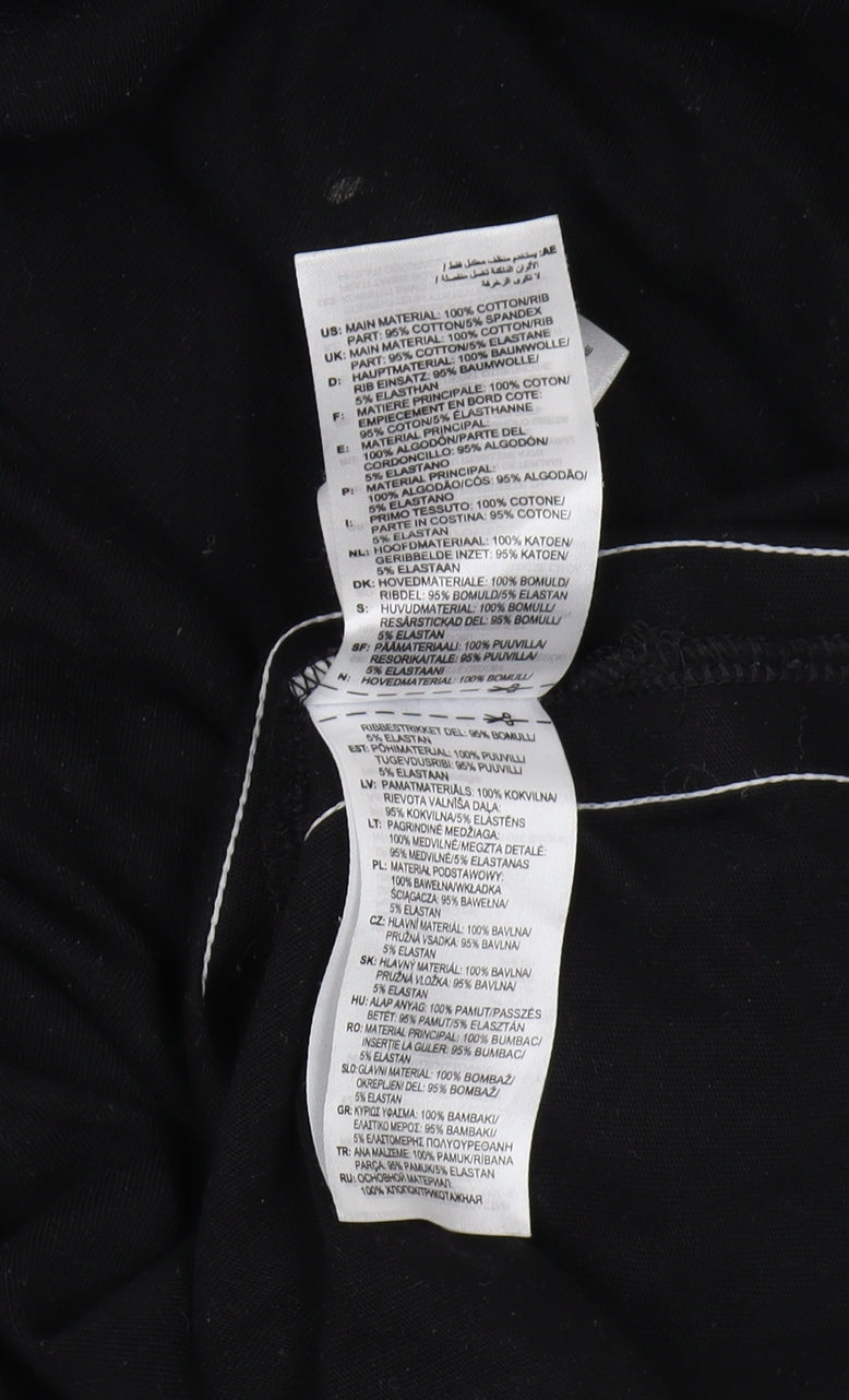 Reebok Men's Black L Short Sleeve Logo T-Shirt