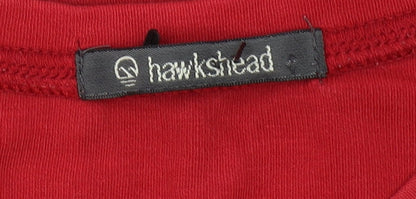 Hawkshead Women's Red Long Sleeve Basic T-Shirt S