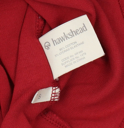 Hawkshead Women's Red Long Sleeve Basic T-Shirt S