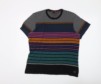 Paul Smith Men's Multicoloured Stripe M T-Shirt