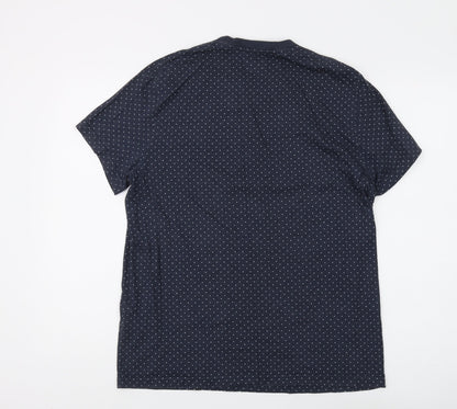 Jack Wills Men's Blue Polka Dot T-Shirt, Size M
