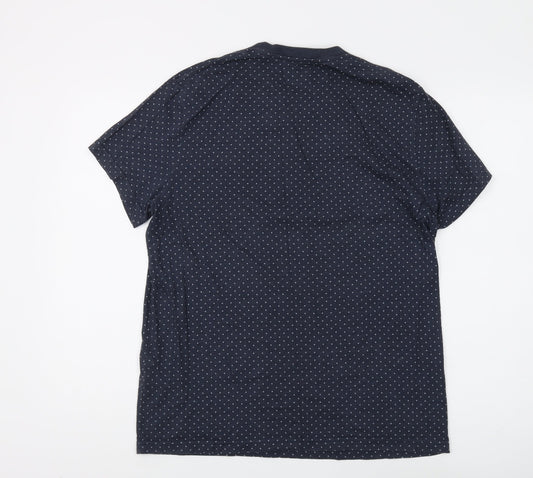 Jack Wills Men's Blue Polka Dot T-Shirt, Size M