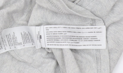 Abercrombie & Fitch Men's Grey Cotton Crew Neck T-Shirt L