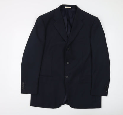 Mens UK Size 42 Greenwoods Regular Blue Suit Jacket