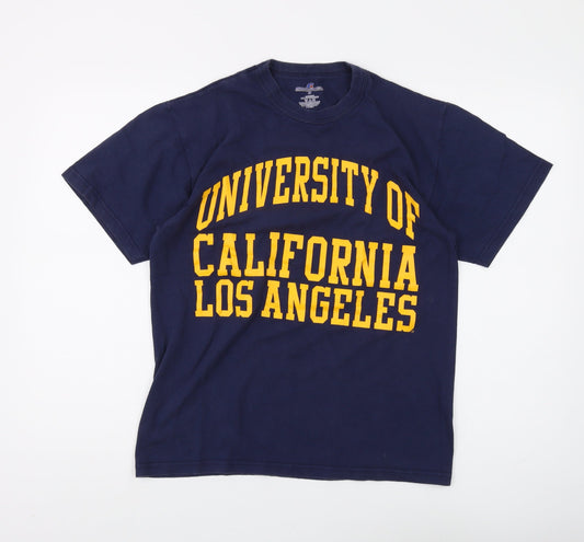 Russell Athletic Men's Blue College T-Shirt, Size S