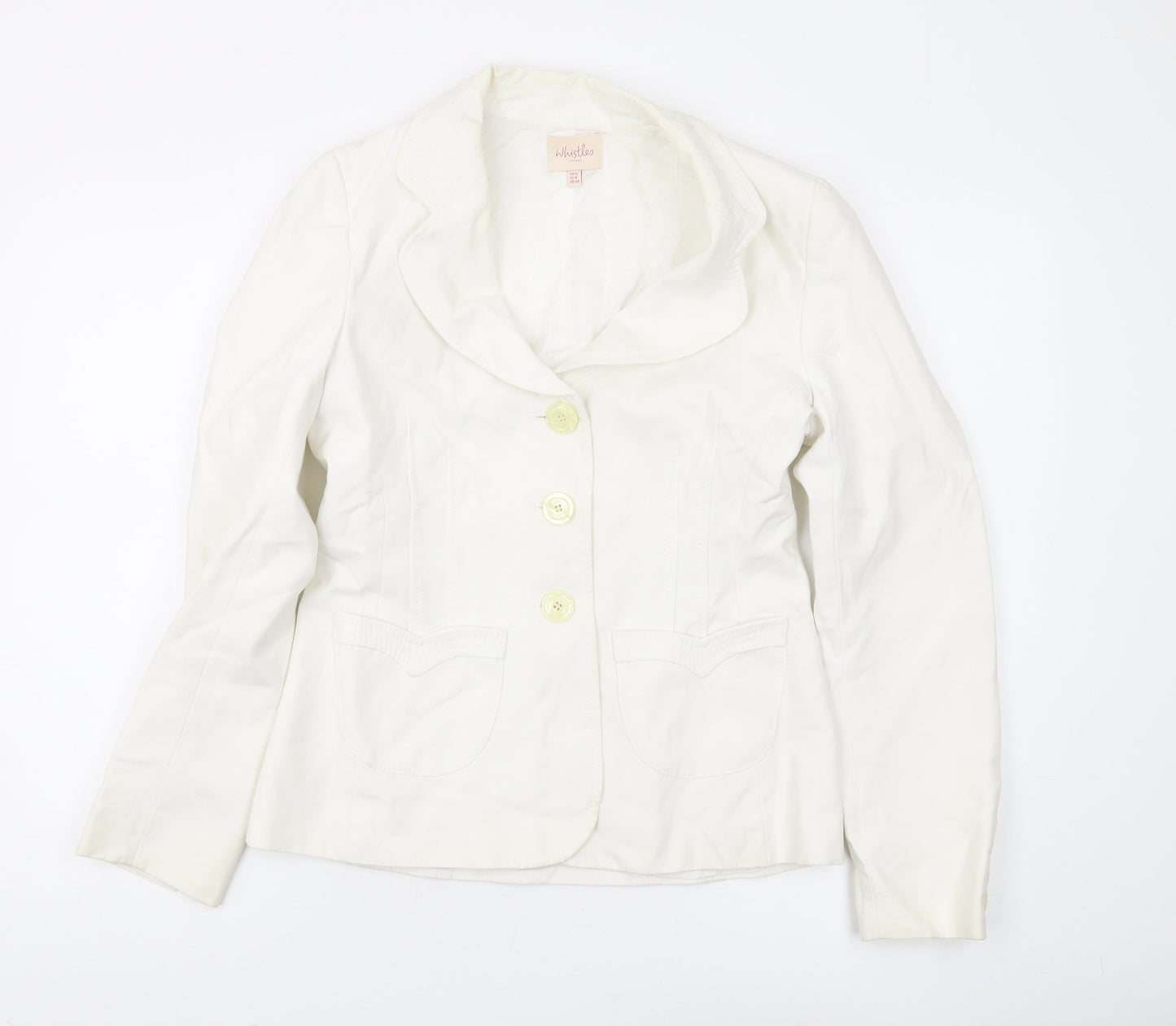 Whistles Women's Ivory Blazer, Size 12, Regular Fit