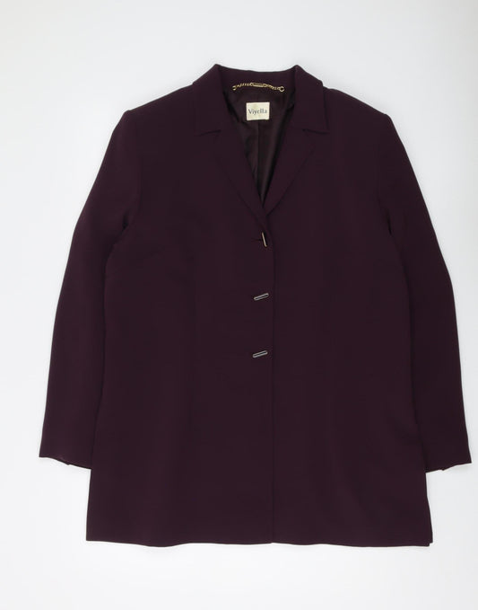 Viyella Women's Purple Blazer Size 18