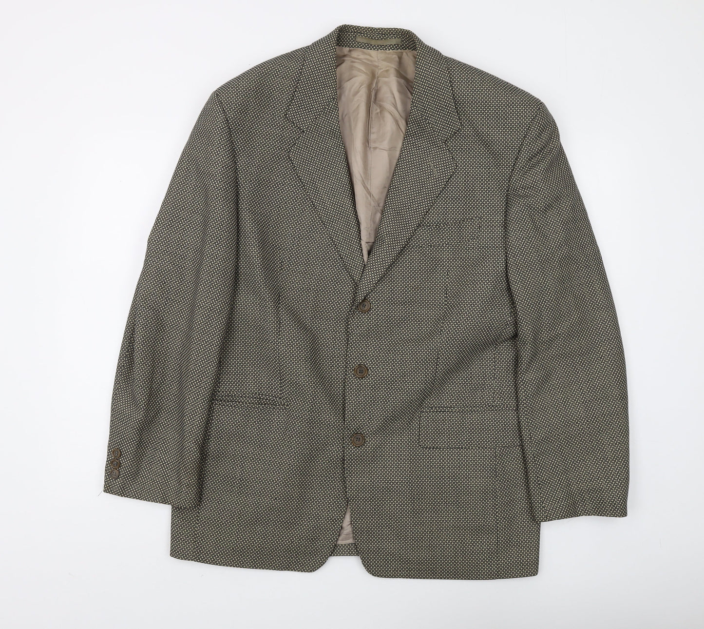 Mens UK Size 38 Van Gils Regular Brown Suit Jacket
