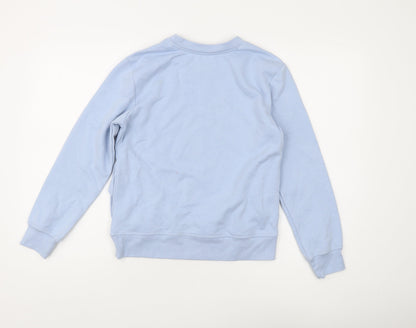 DKNY Blue Logo Sweatshirt Unisex Adults Size 10 Casual