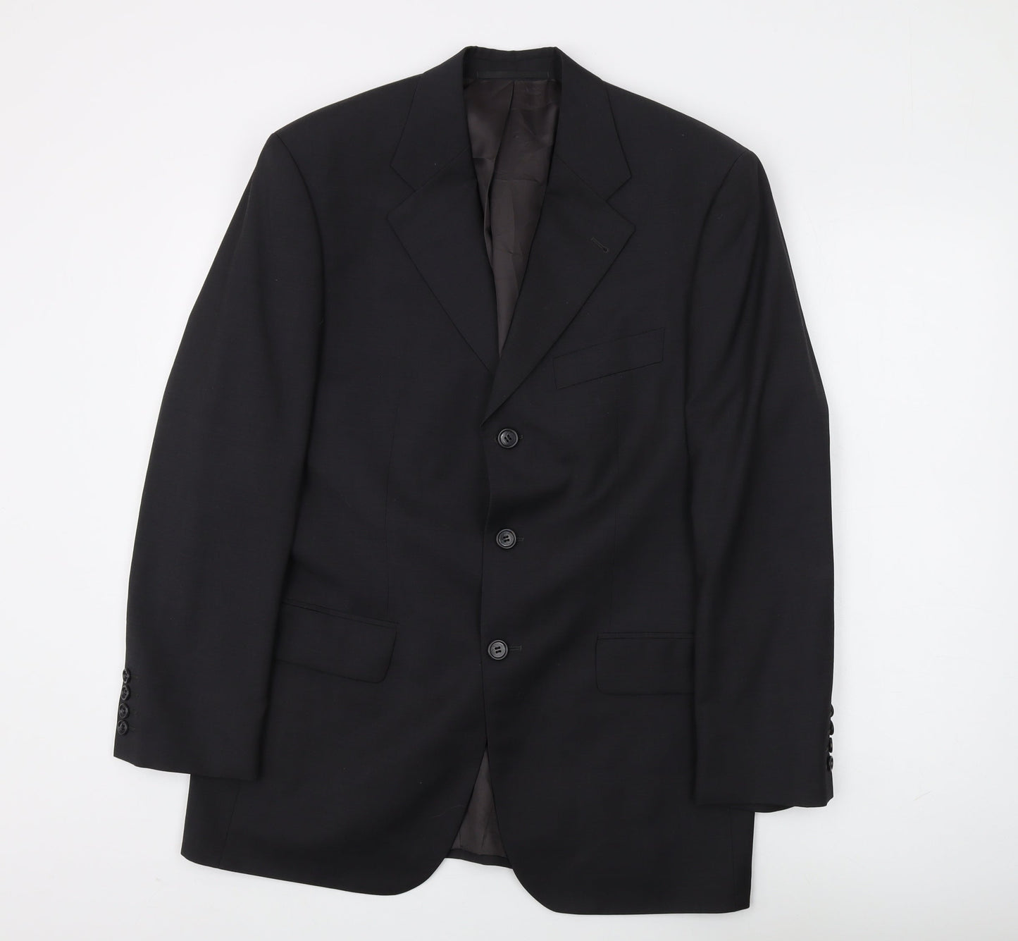 Mens UK Size 38 Cerruti Regular Black Suit Jacket