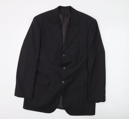 Mens UK Size 38 Cerruti Regular Black Suit Jacket