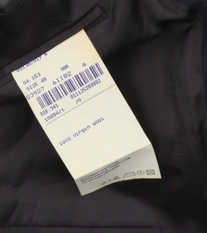 Mens UK Size 38 Cerruti Regular Black Suit Jacket
