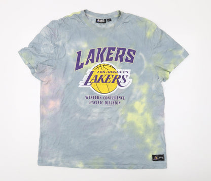 NBA Men's Multicoloured Graphic L T-Shirt